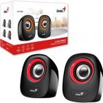 Genius SP-Q160 Stereo Speakers – USB Powered-red